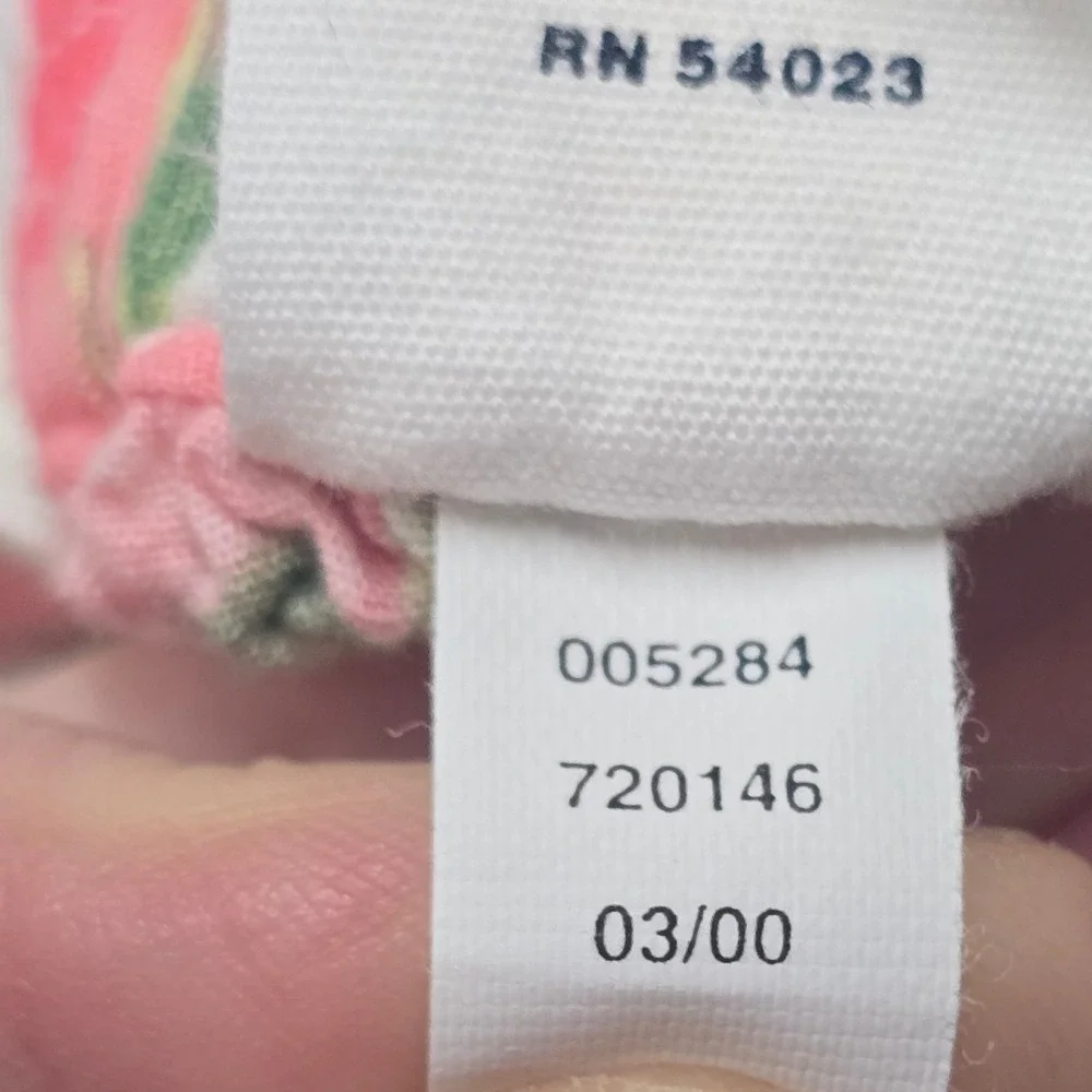 Baby Gap Vintage 2000s Shabby Floral Dress Bloomers Bucket Hat Set 3-6M